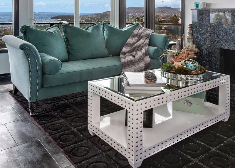 Abalone Luster Stone Diamond Head Upholstery Tack