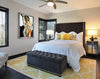 Charcoal Grey Headboard Diamond Head Upholstery Tack