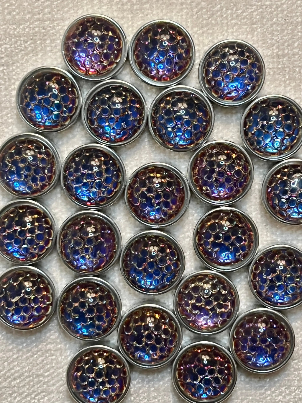 Cosmic Bubble Cabochon Stone Diamond Head Upholstery Tack