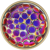 Cosmic Bubble Luster Stone Diamond Head Upholstery Tack