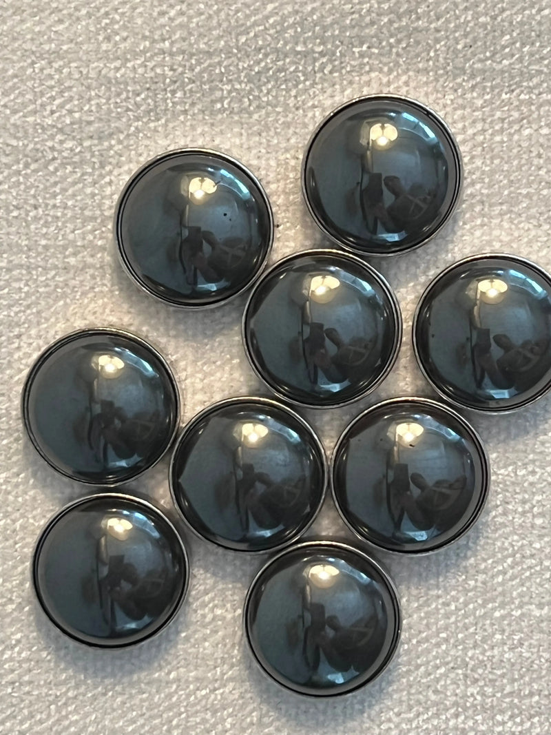 Genuine Hematite Stone Diamond Head Upholstery Tack
