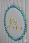 Howlite Turquoise Diamond Head Upholstery Tack