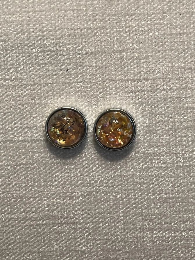 Opal Topaz Cabochon Stone Diamond Head Upholstery Tack