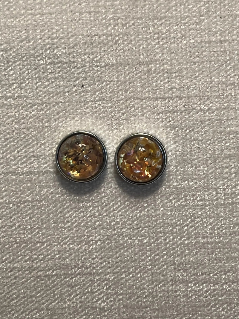 Opal Topaz Cabochon Stone Diamond Head Upholstery Tack