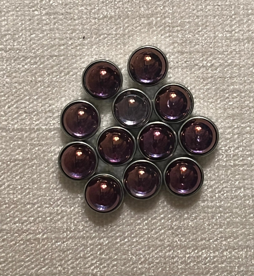 Purple Luster Cabochon Stone Diamond Head Upholstery Tack
