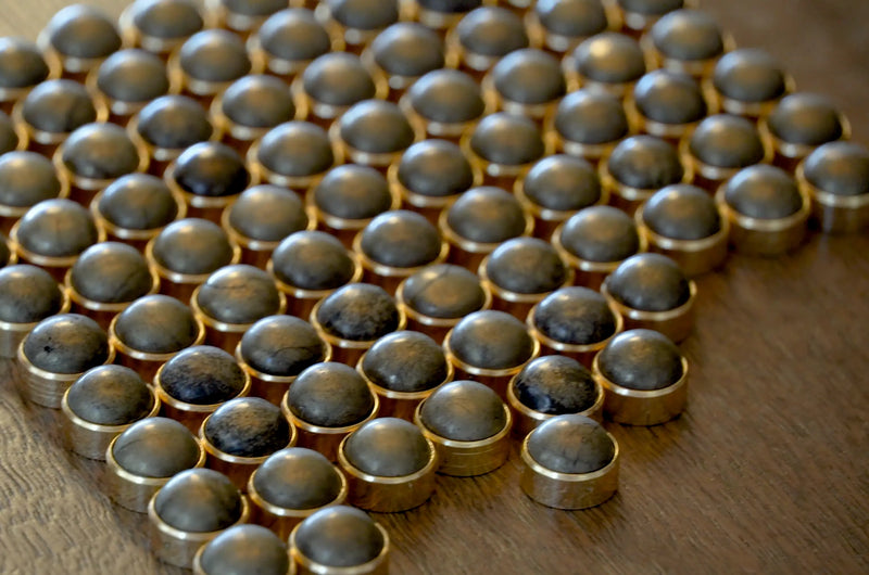 Pyrite Natural Stone Diamond Head Upholstery Tack