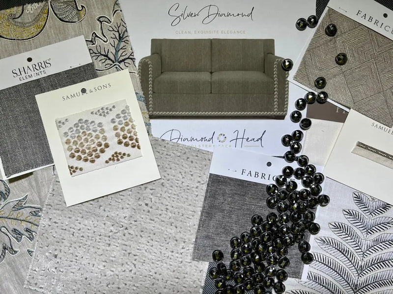 Silver Diamond Diamond Head Upholstery Tack